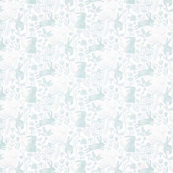 Papel pintado infantil en color azul pastel Into the Meadow 112631