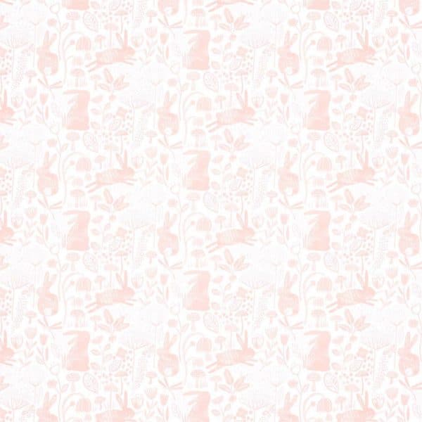 Papel pintado infantil en color rosa pálido Into the Meadow 112632
