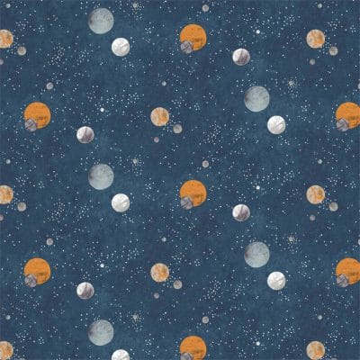 Mural de papel pintado infantil en color azul Out of this World 112642