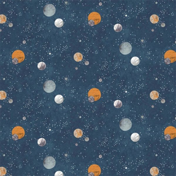 Mural de papel pintado infantil en color azul Out of this World 112642