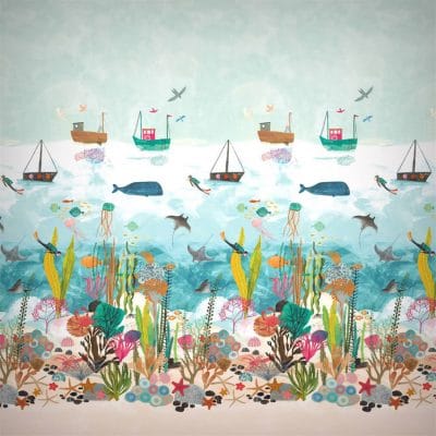 Mural de papel pintado infantil multicolor Above and Below 112648