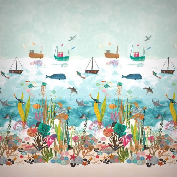 Mural de papel pintado infantil multicolor Above and Below 112648