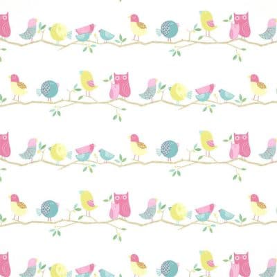 Papel pintado infantil en multicolor What a Hoot 112650