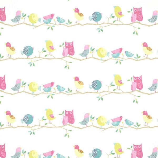 Papel pintado infantil en multicolor What a Hoot 112650