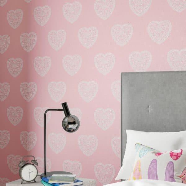 Papel pintado infantil en rosa Sweet Heart 112659 - Imagen 4