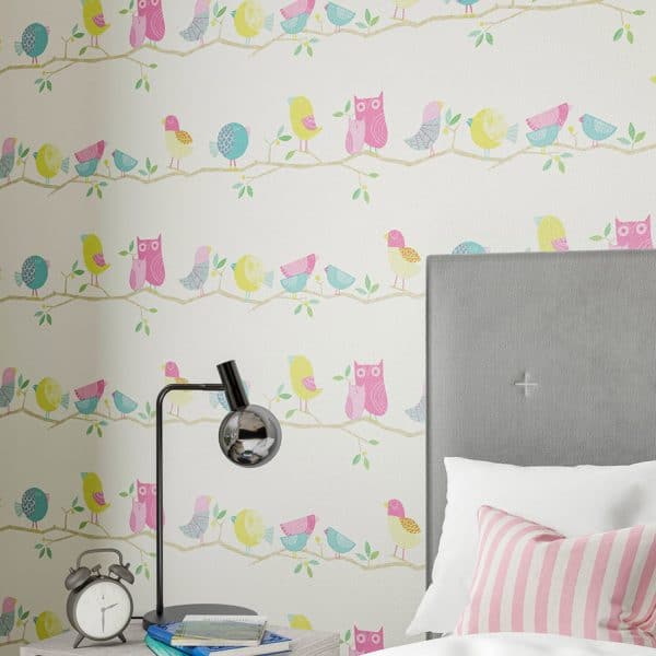 Papel pintado infantil en multicolor What a Hoot 112650 - Imagen 4