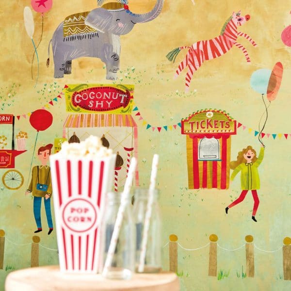 Mural de papel pintado infantil en multicolor Lifes a Circus 112647 - Imagen 4