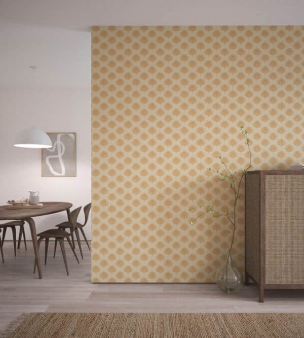 Papel pintado de dibujo pequeño en color beige Ballari 112212 - Imagen 3
