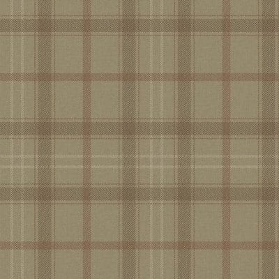 Papel pintado de cuadros en color marrón Brown 9400106