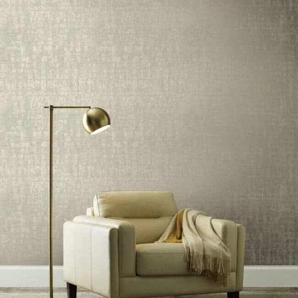 Papel pintado de mosaico en color marrón grisáceo metálico Liquid Metal KT2132 - Imagen 4
