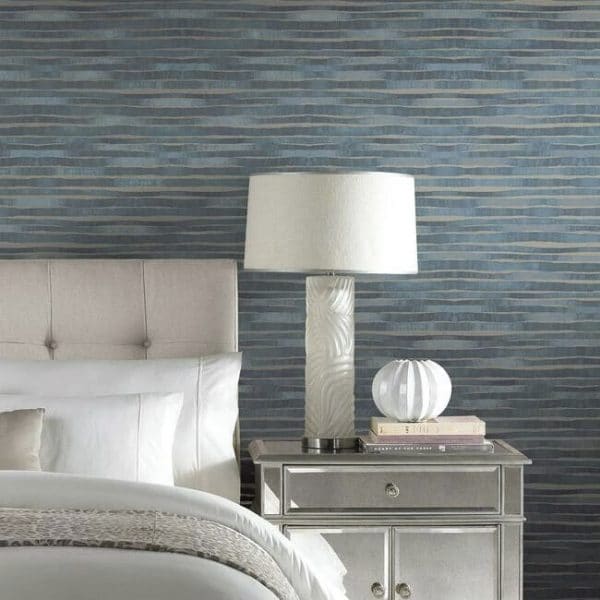 Papel pintado de rayas en color azul Dreamscapes KT2181 - Imagen 3