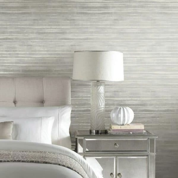 Papel pintado de rayas en color gris Dreamscapes KT2182 - Imagen 3