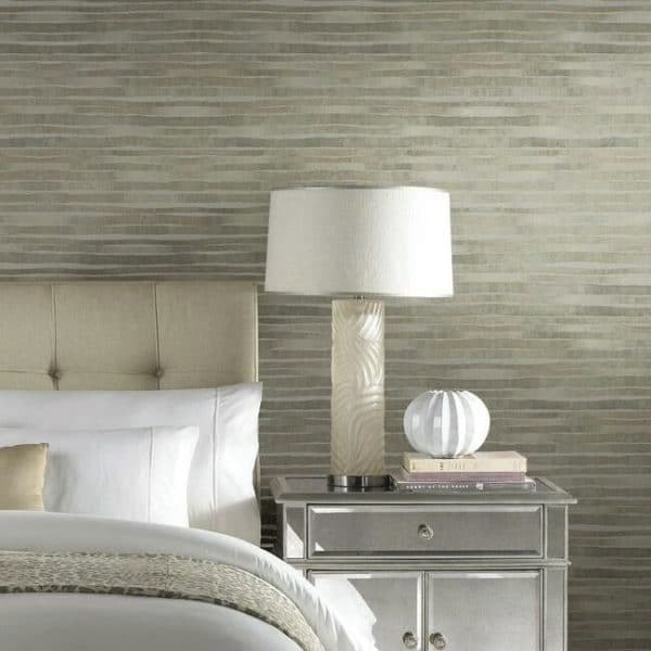 Papel pintado de rayas en color marrón y gris Dreamscapes KT2184 - Imagen 3
