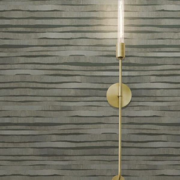 Papel pintado de rayas en color gris oscuro Dreamscapes KT2185 - Imagen 4