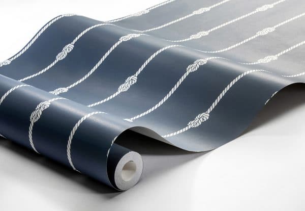 Papel pintado de nudos en color azul Knot Stripe 8858 - Imagen 4
