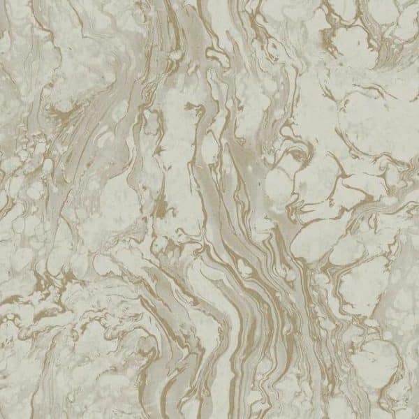 Papel pintado en acabado natural en color marrón grisáceo Polished Marble KT2225