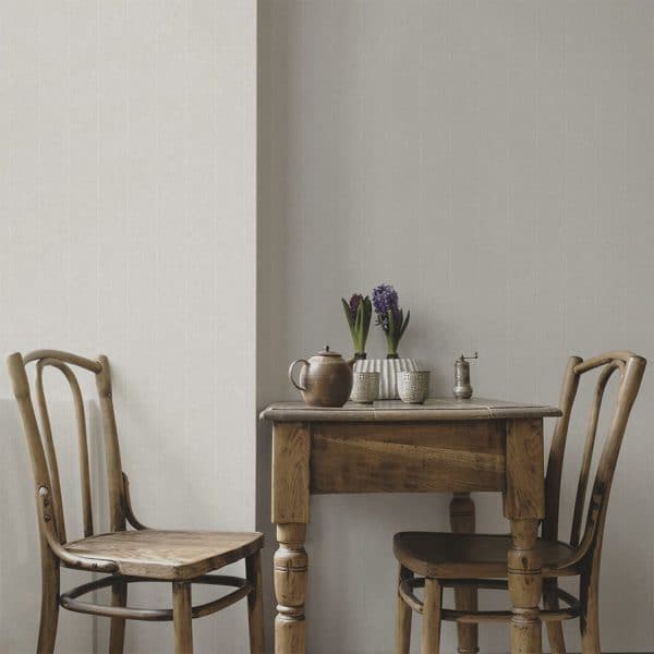 Papel pintado de rayas en color gris Pearl 9400204 - Imagen 3