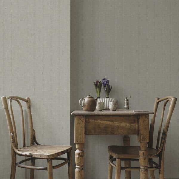 Papel pintado de rayas en color gris Steel 9400213 - Imagen 3