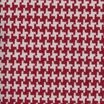 Tela de pata de gallo en color rojo Check Red