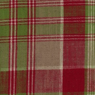 Tela de cuadros en color granate y verde Multichess Green