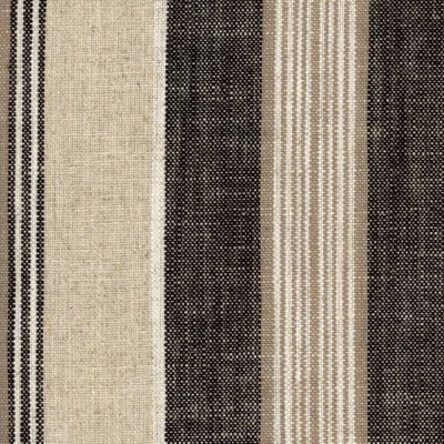 Tela de rayas en color negro y beige Multistripes Black