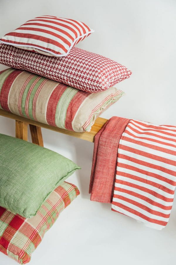 Tela de rayas en color mostaza Stripes Curry - Imagen 7