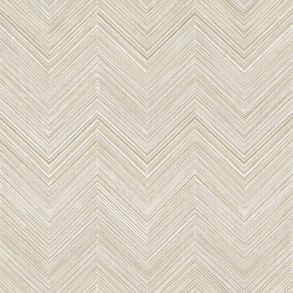 Papel pintado zig zag color beige Amazzonia 22073