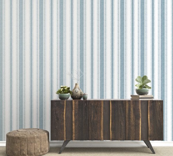 Papel pintado de rayas en color marrón Oriental Sense 35821 - Imagen 3