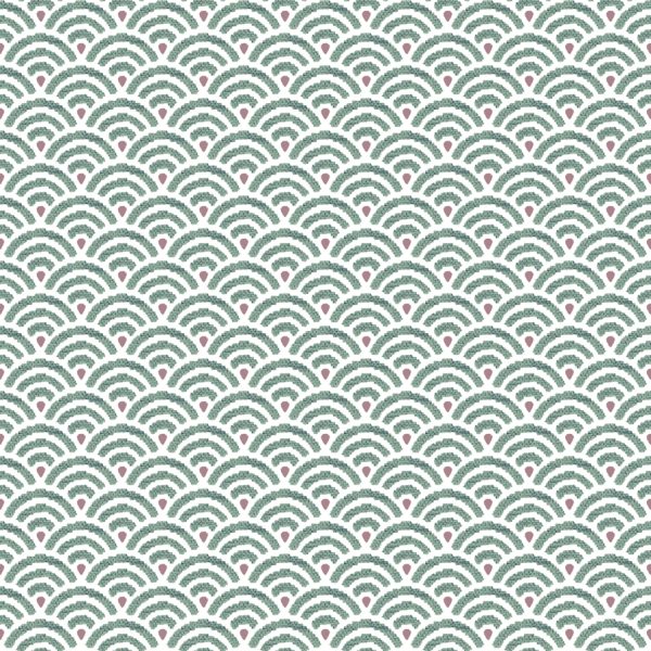 Papel pintado de dibujo pequeño en color azul Amazzonia 22045