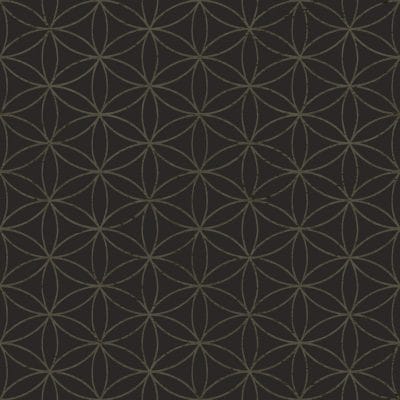Papel pintado geométrico en color negro Amazzonia 22054