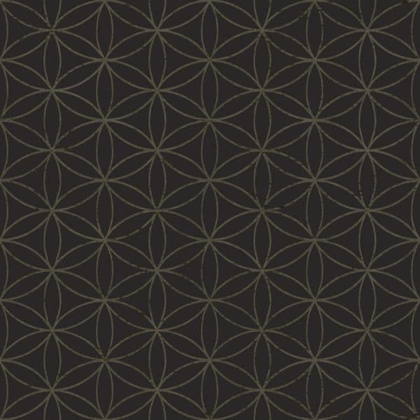 Papel pintado geométrico en color negro Amazzonia 22054