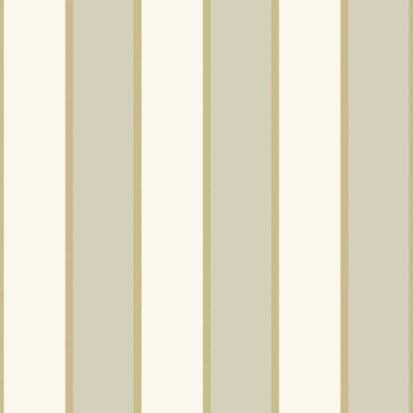 Papel pintado de rayas color beige y blanco Amazzonia 22062