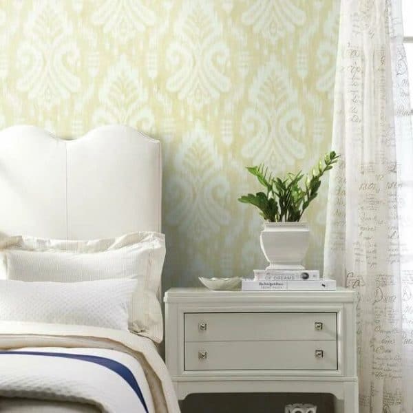 Papel pintado de ikat en color amarillo Hawthorne Ikat TC2641 - Imagen 4