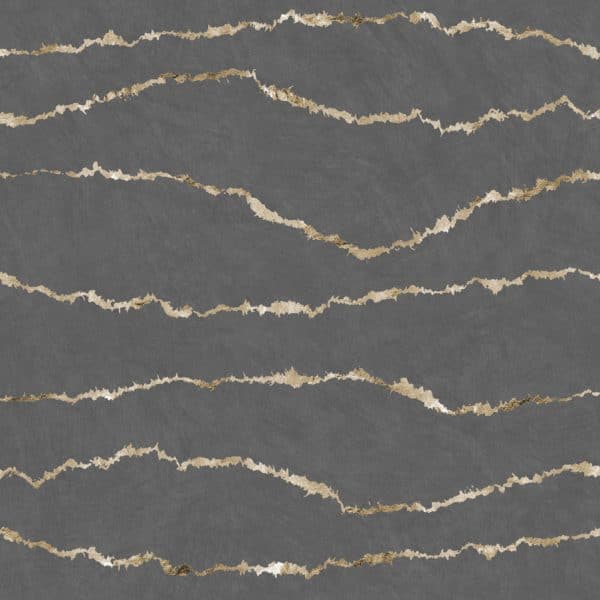 Papel pintado abstracto en color gris oscuro Oriental Sense 35834