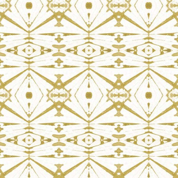 Papel pintado abstracto en color amarillo Oriental Sense 35862