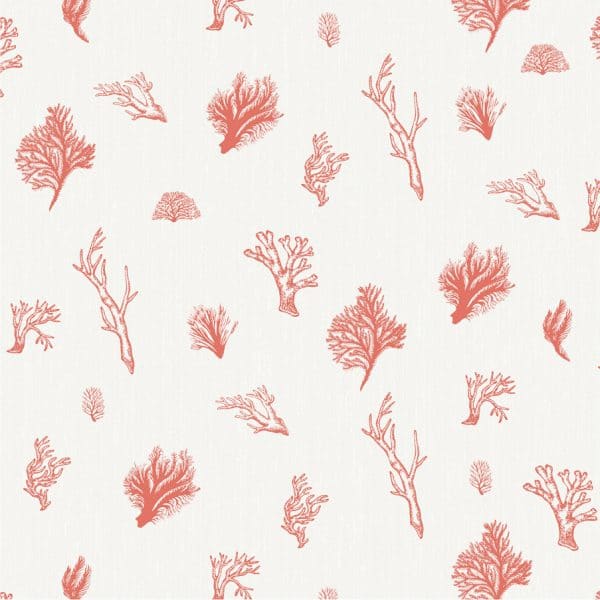Papel pintado de corales color rojo Oriental Sense 35881