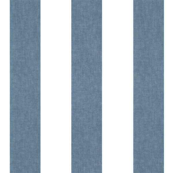Papel pintado de rayas color azul Oriental Sense 35890