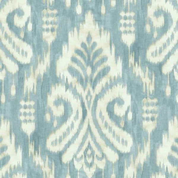Papel pintado de ikat en color azul Hawthorne Ikat TC2644