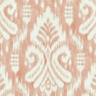 Papel pintado de ikat en color naranja Hawthorne Ikat TC2646