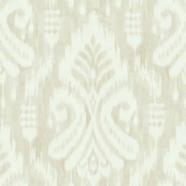 Papel pintado de ikat en color beige Hawthorne Ikat TC2647