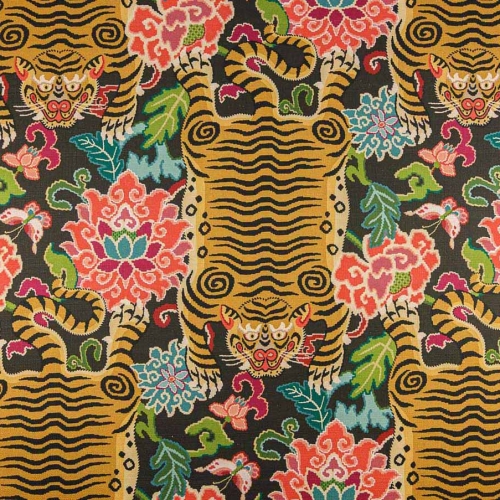 Tela de estilo selva en multicolor Sumatra col. 1