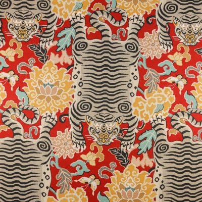 Tela de estilo selva en color rojo Sumatra col. 2