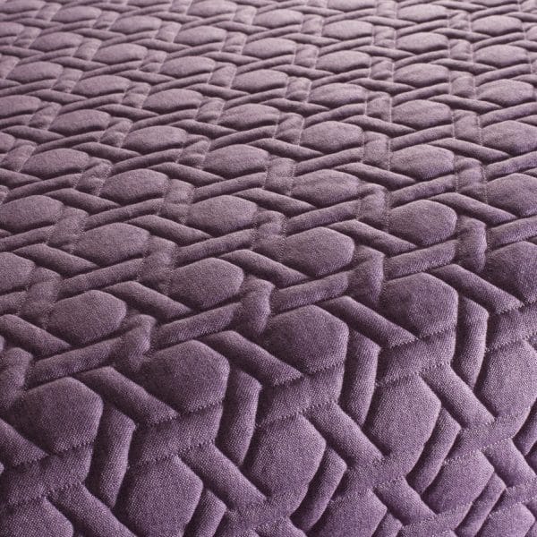 Tela de imitación lino acolchado en color morado Cape Town CH2998/080 - Imagen 3
