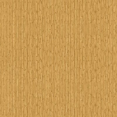 Papel pintado símil fibras naturales en color amarillo Flora 18573