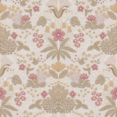 Papel pintado estampado floral color beige Casamood 27008