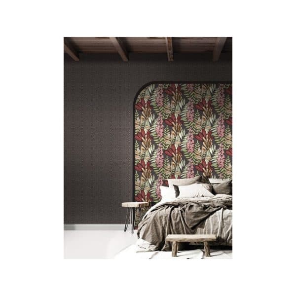 Papel pintado estampado floral color beige-gris Casamood 27010 - Imagen 3