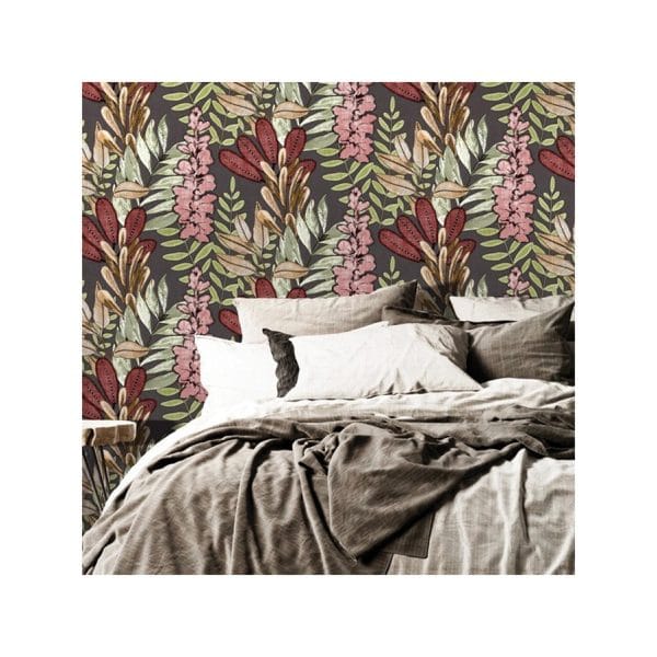 Papel pintado estampado floral color beige-gris Casamood 27010 - Imagen 4
