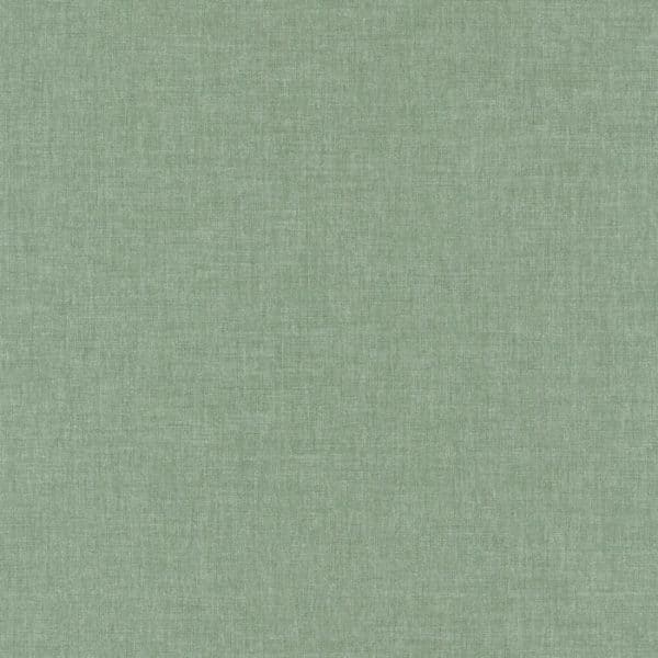 Papel pintado liso en color verde Linen Uni 68527190