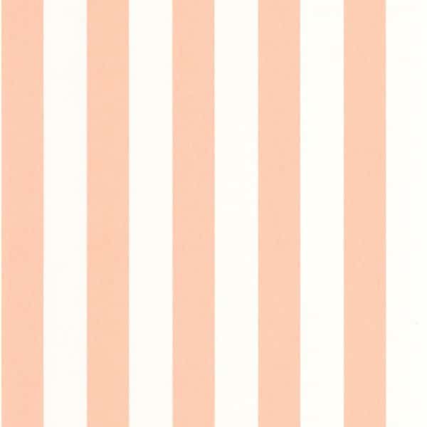 Papel pintado de rayas en color rosa Olympe 87434480