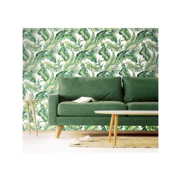Papel pintado tropical floral color verde Amazzonia 22012 - Imagen 3
